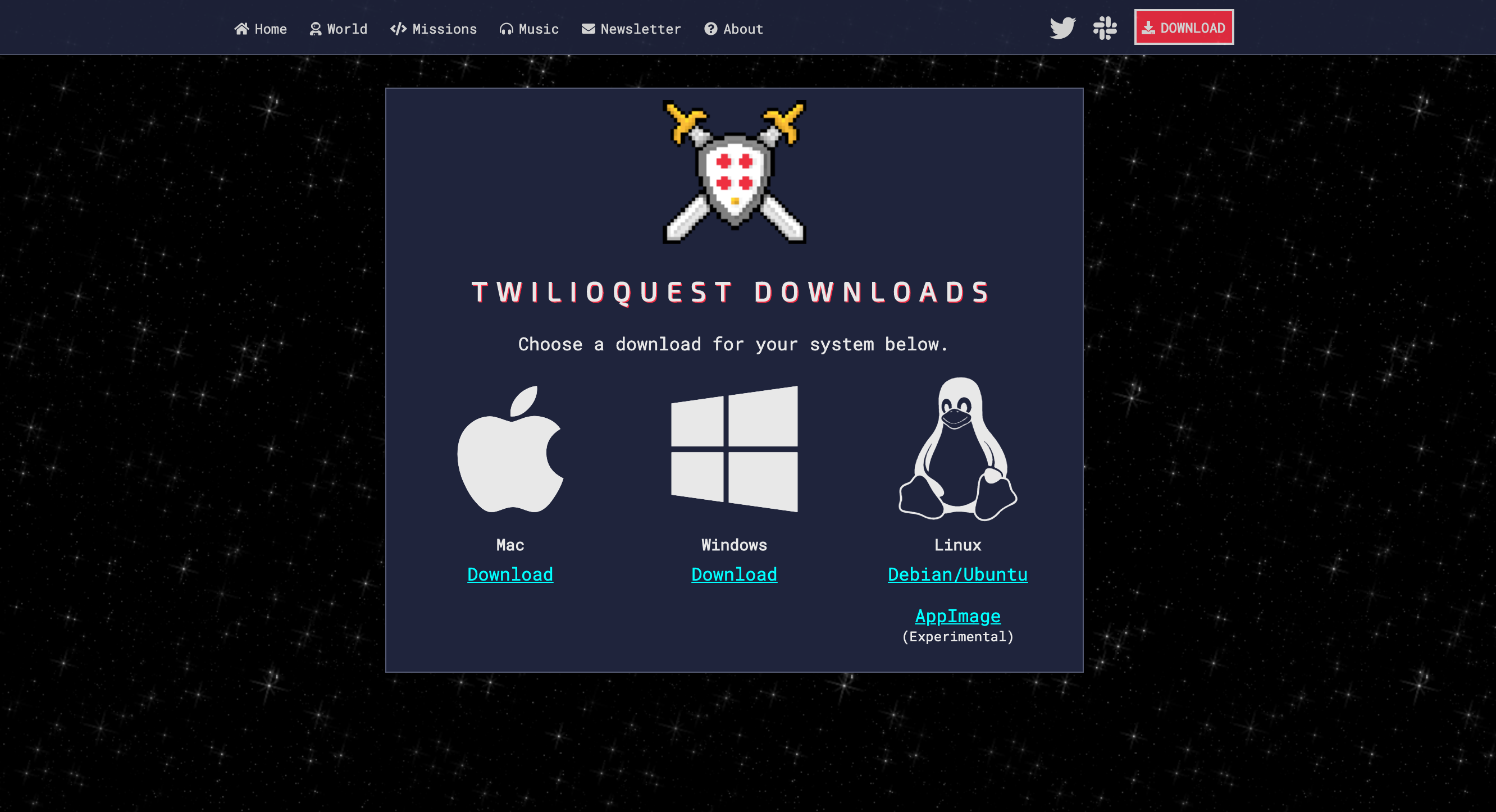 Download TwilioQuest
