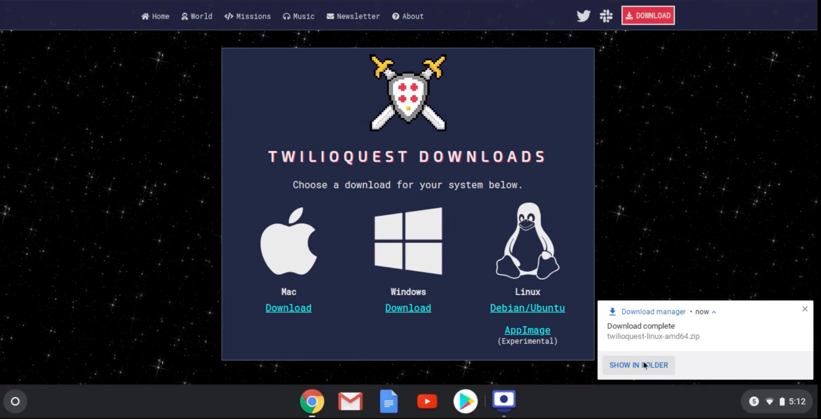 Download TwilioQuest