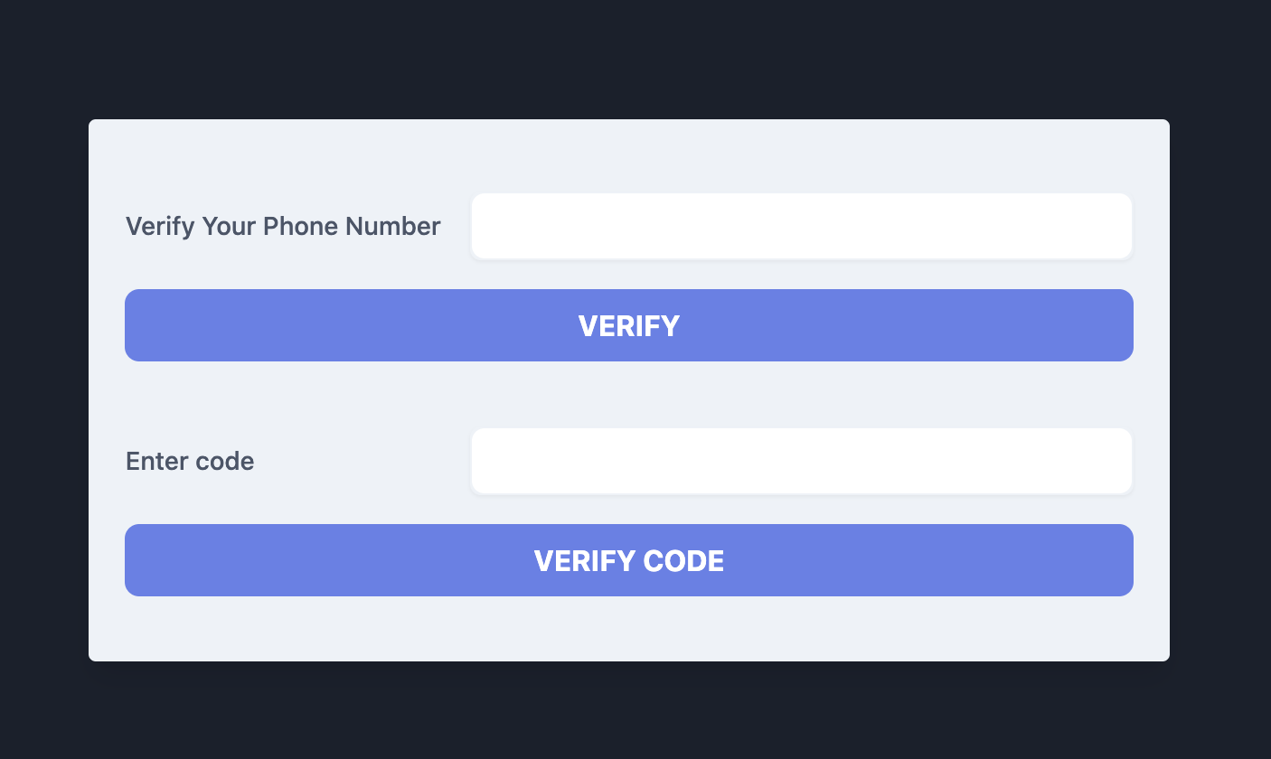 Twilio Verify forms