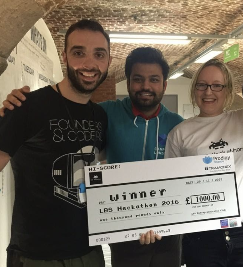Winning a hackathon with fellow bootcamp students