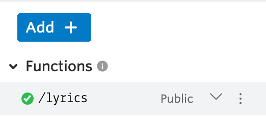 Add new Twilio Functions "lyrics" endpoint