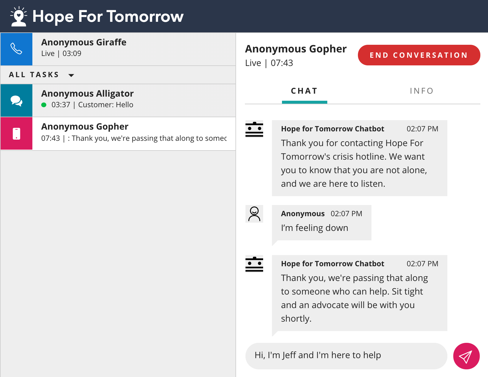 Flex provides omnichannel communications for crisis hotlines