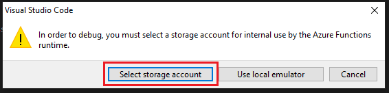 select storage account