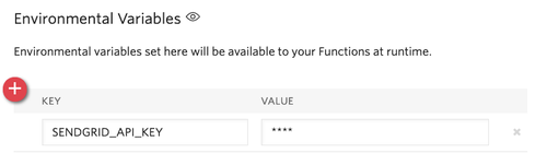 SendGrid API key/env variable