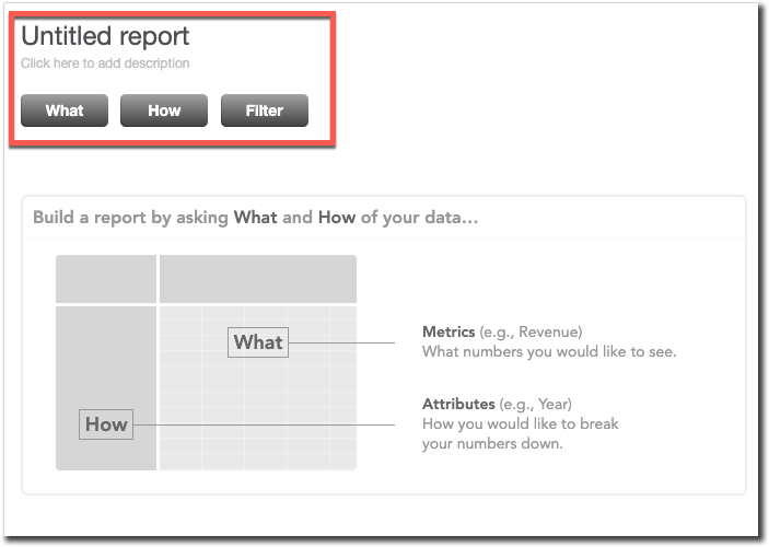 Custom reports screenshot