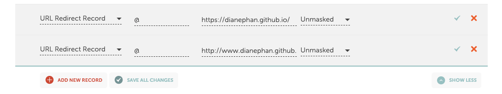 Additional DNS entries