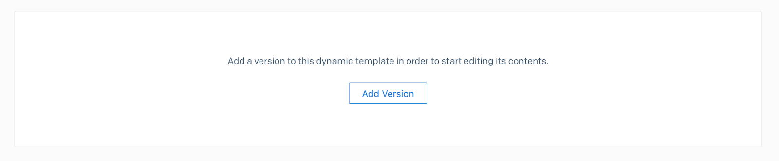 Add version to SendGrid Template