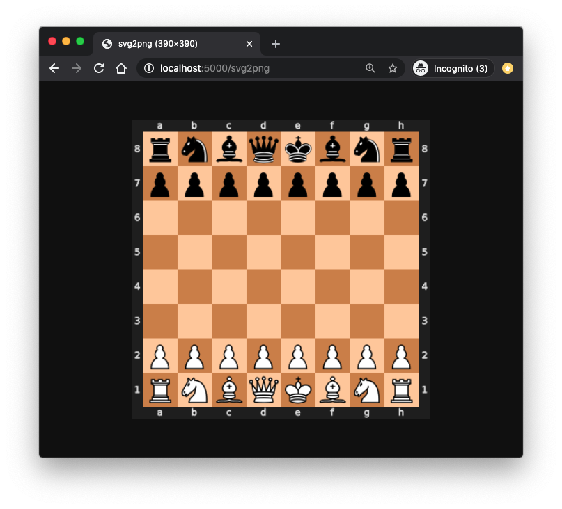 localhost view of the svg2png webhook showing the chess board diagram