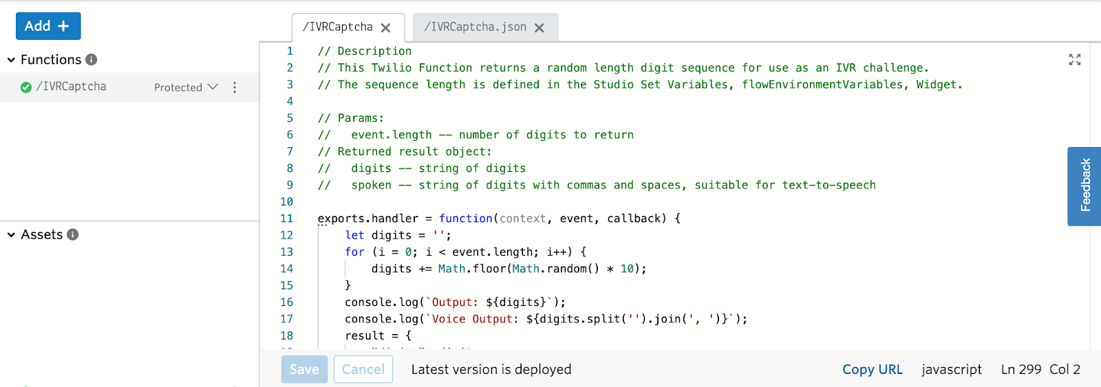 IVR CAPTCH Twilio Function example