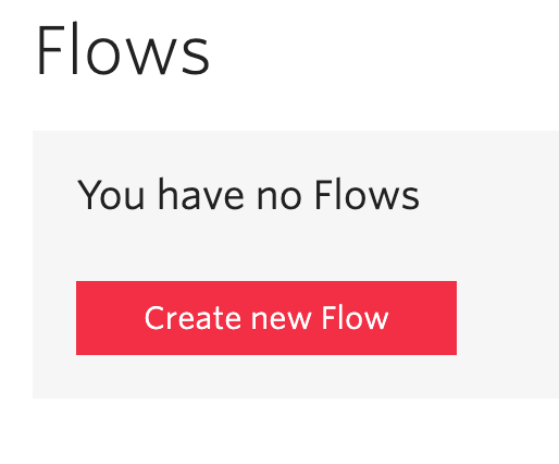 Create a new Flow in Twilio Studio when you haven&#x27;t before