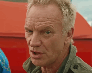 animated gif of Sting, giving us a little wink.