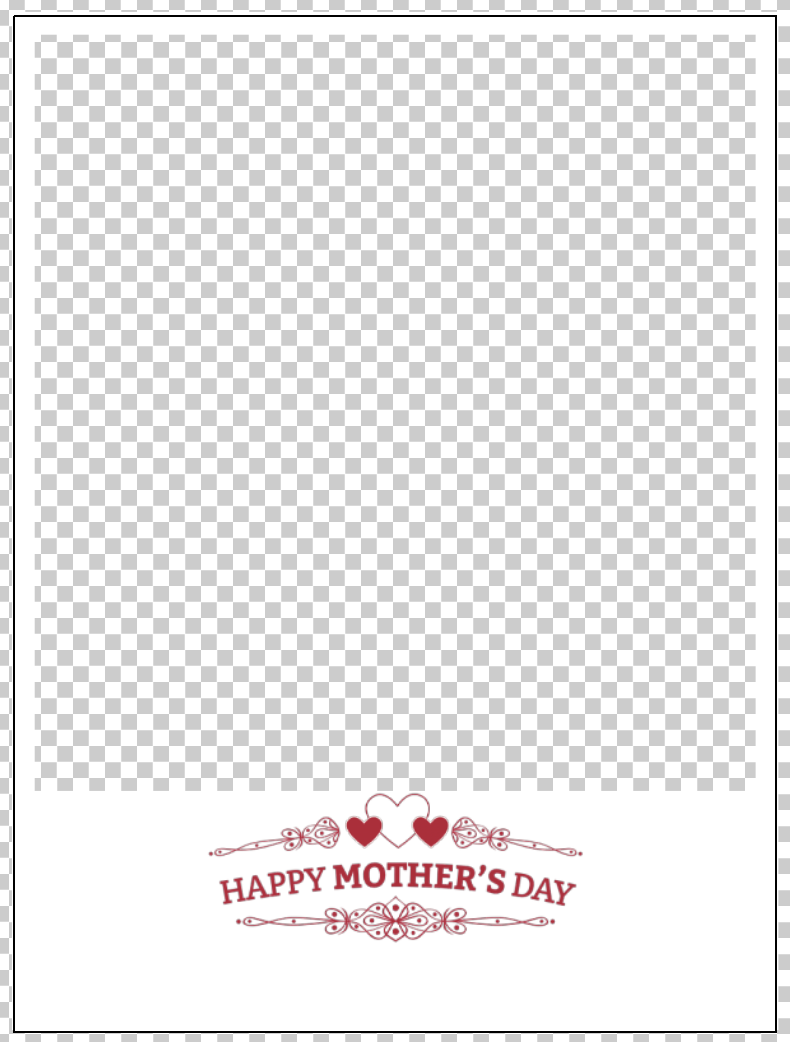 Overlay image of a frame with a graphic &#39;Happy Mothers Day&#39;