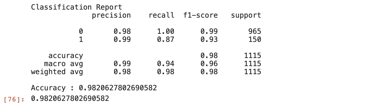 model report