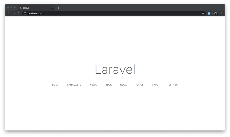 Laravel ホームページ