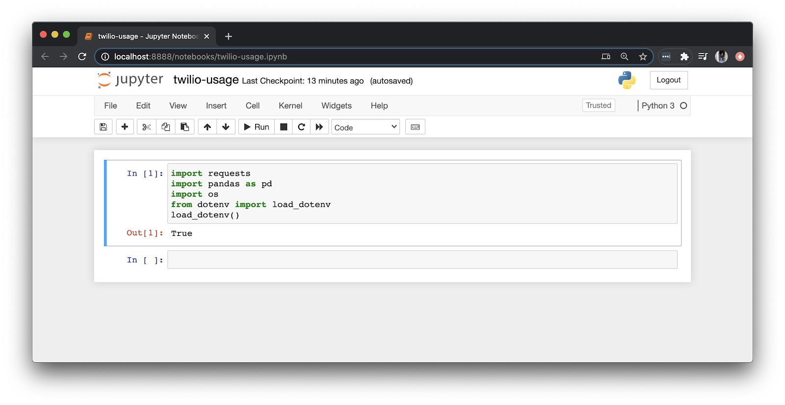 run code and inspect the output in Jupyter