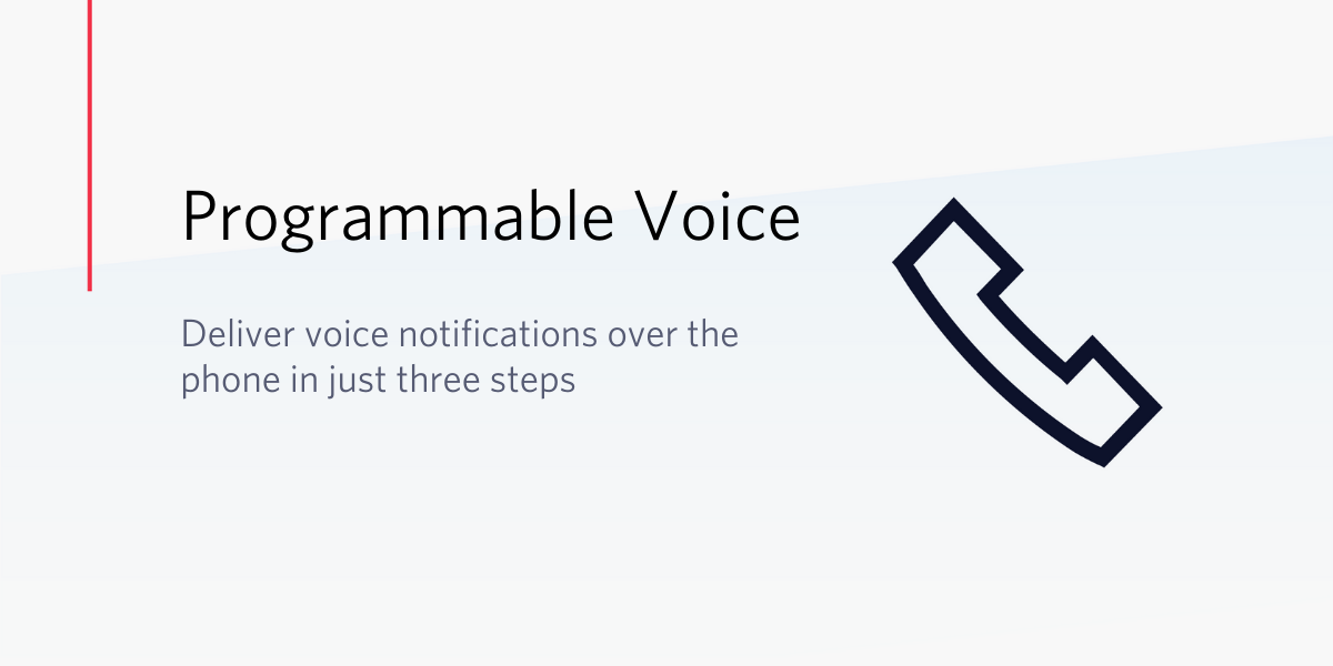 Deliver voice notifications over the phone in just three steps