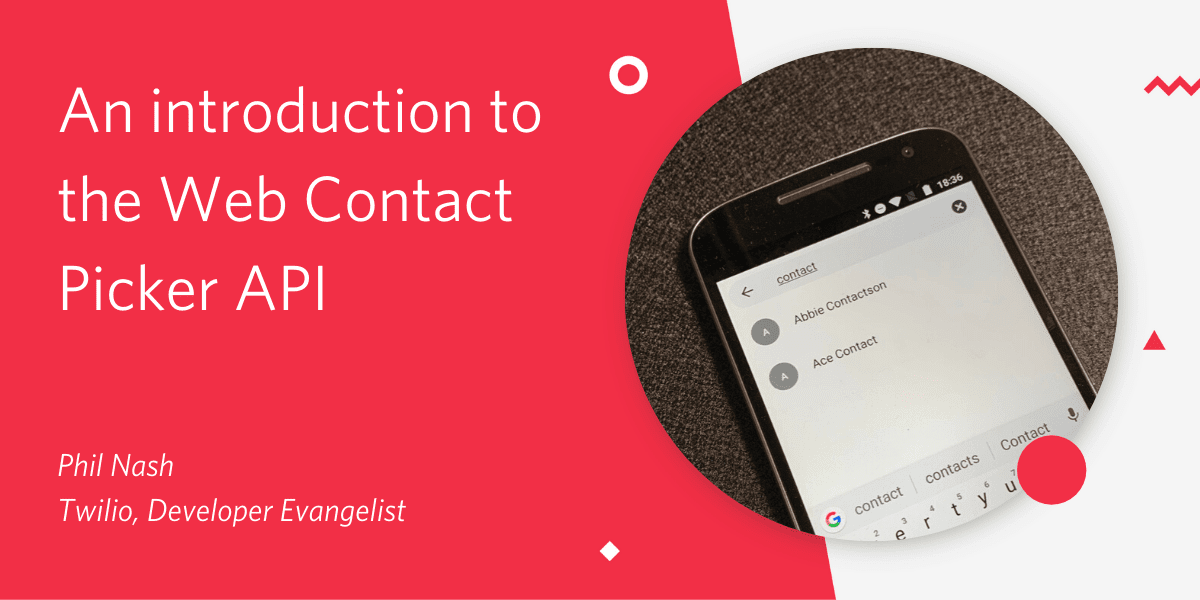 An introduction to the Web Contact Picker API
