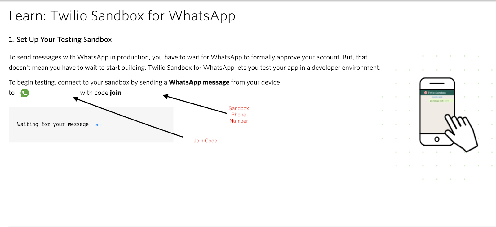 twilio sandbox for whatsapp