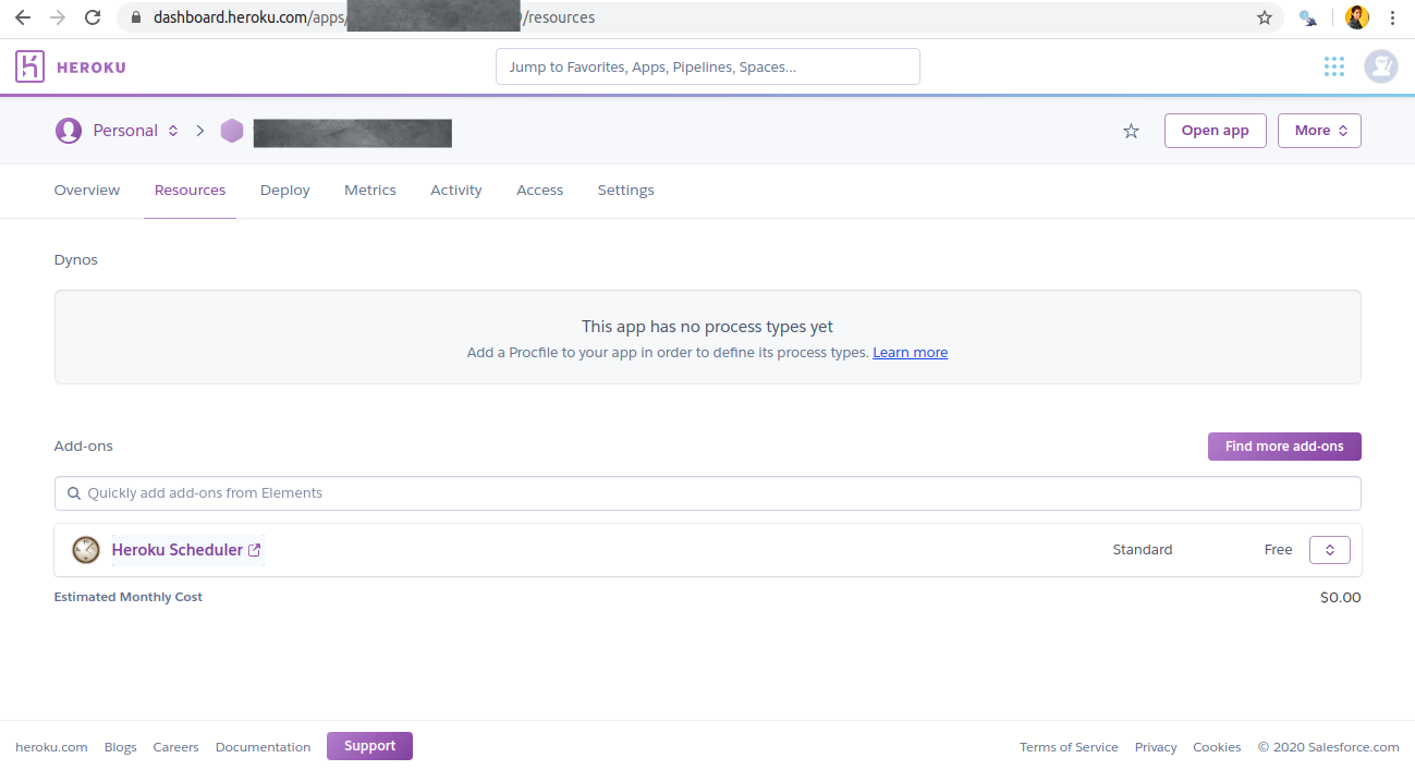 heroku scheduler