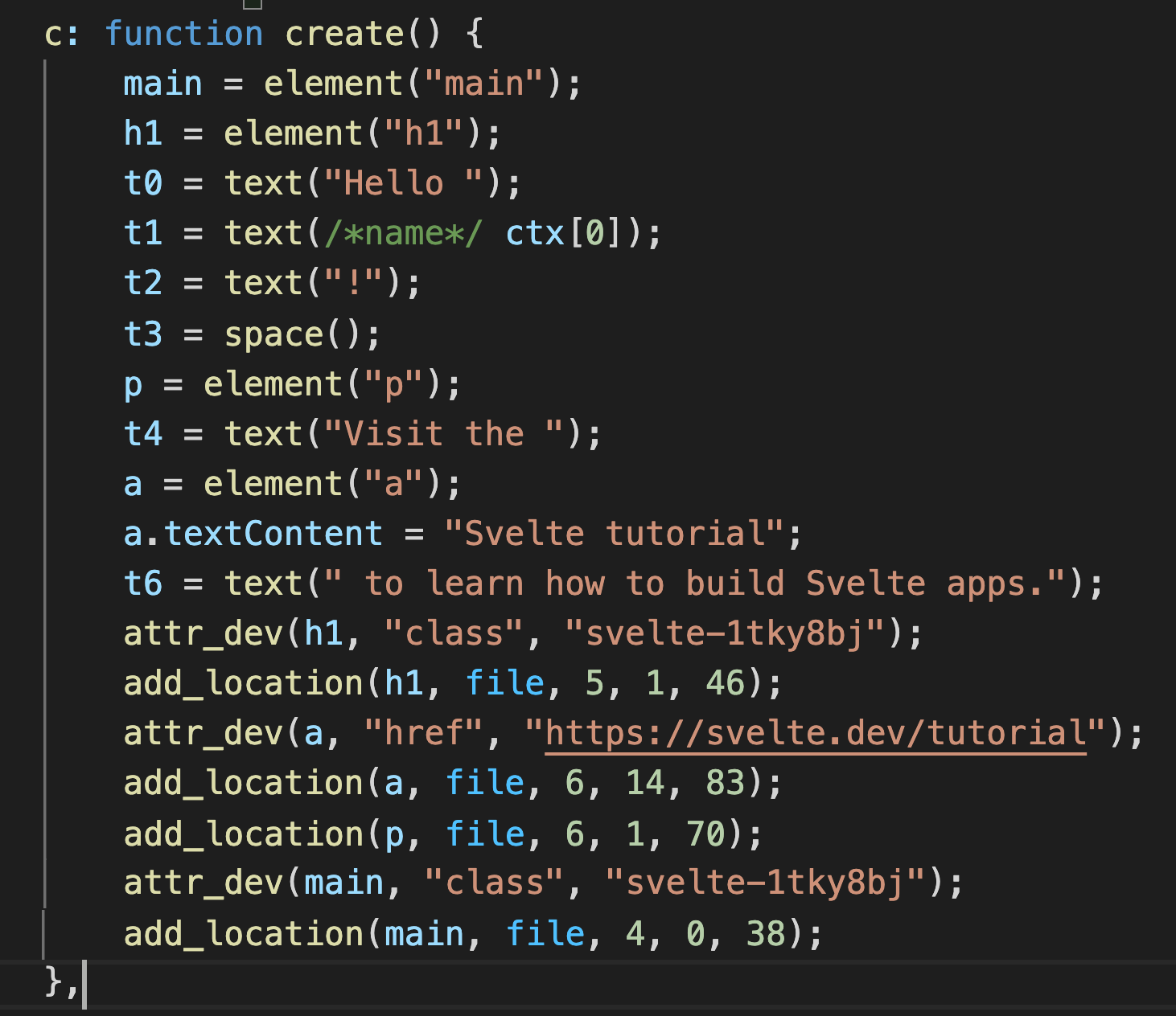 JavaScript code to generate DOM nodes