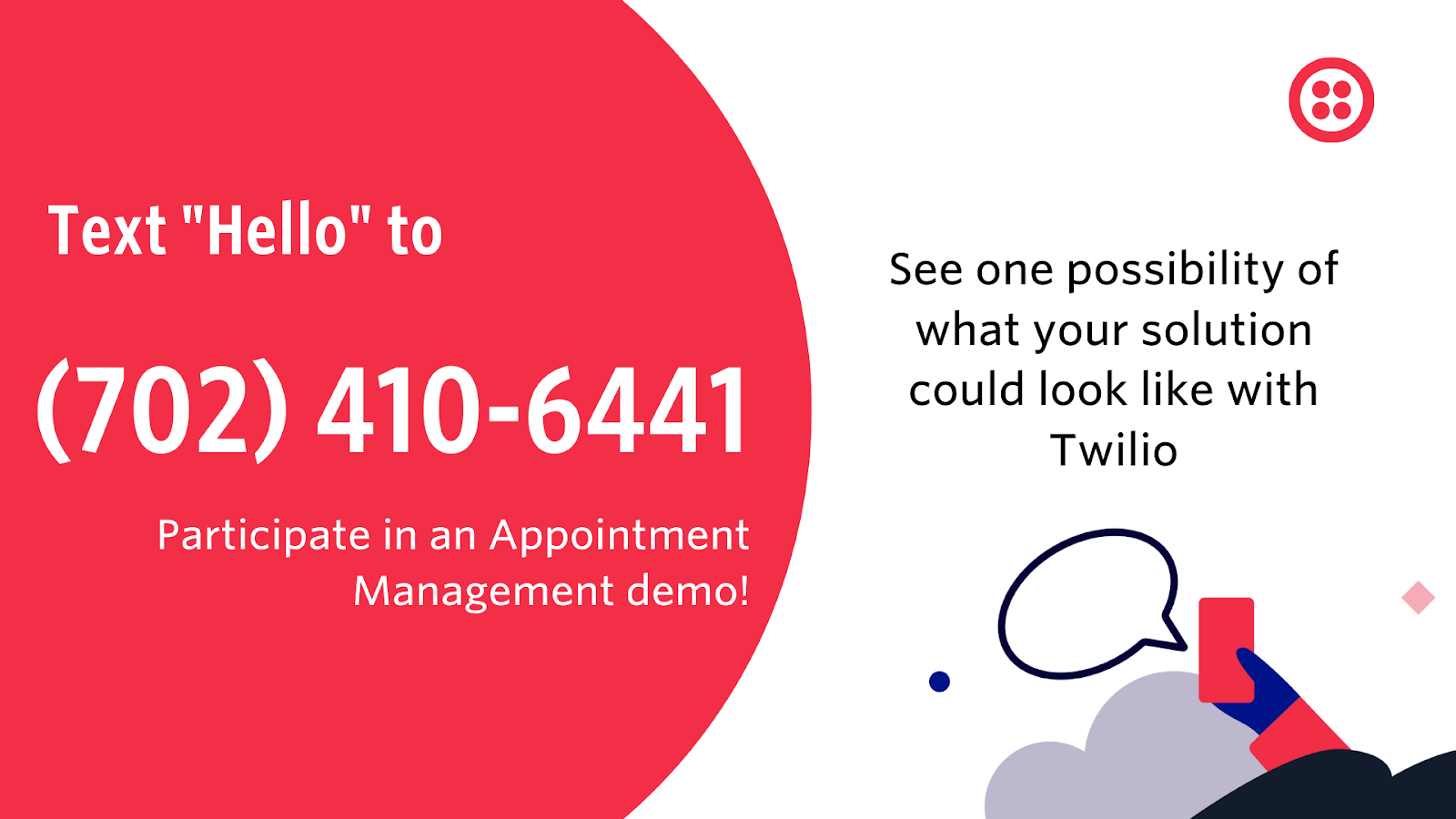 Try the Twilio Appointment Management Demo at HIMSS 2021