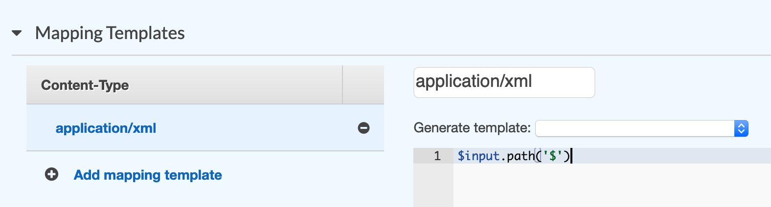 API Gateway template