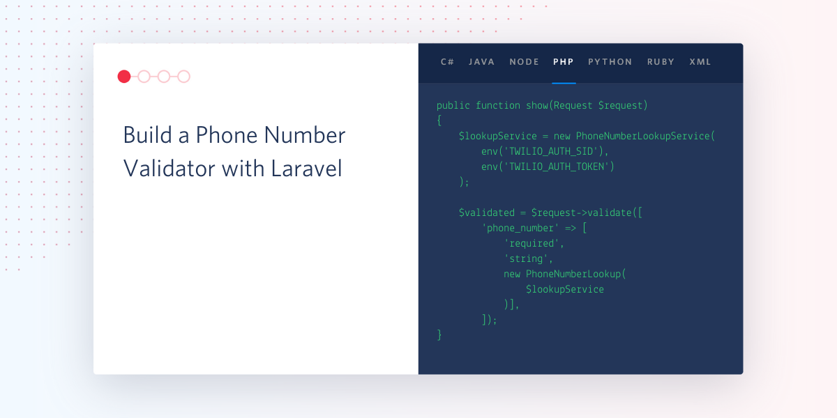 Build a Phone Number Validator with Laravel