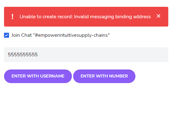 Handle login errors when using phone numbers