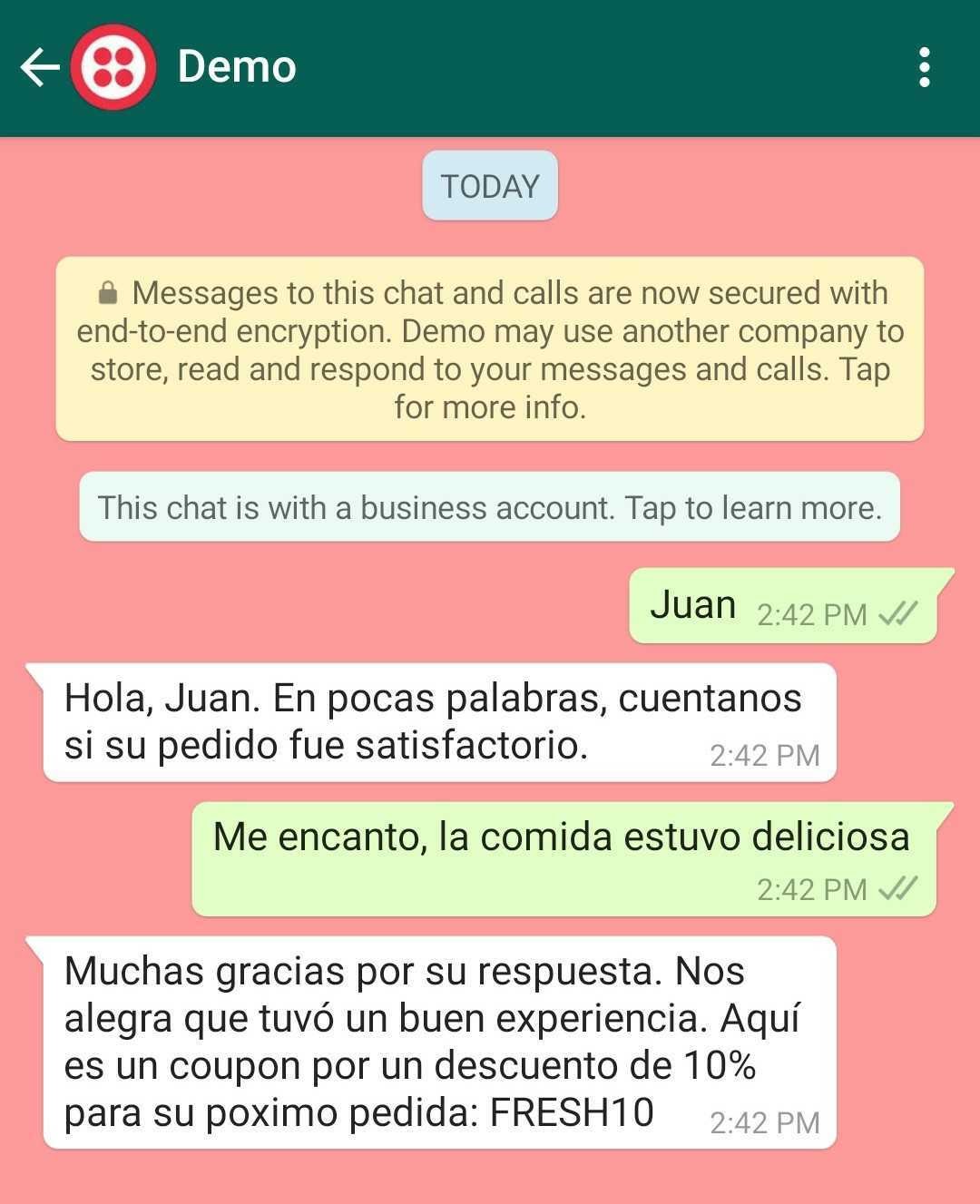 imagen chat whatsapp prueba sentimiento positivo