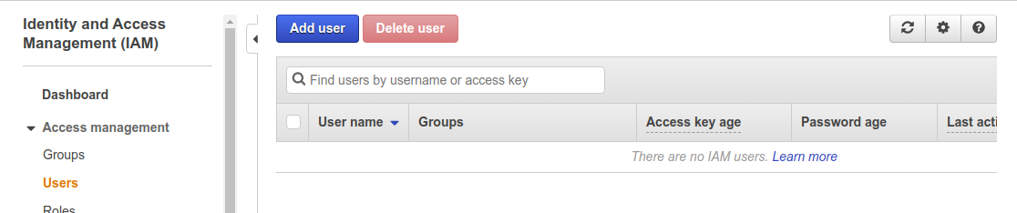IAM users