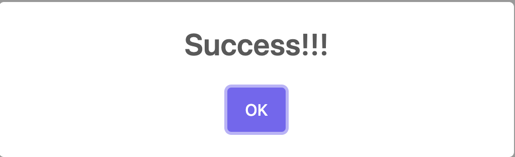 Success page