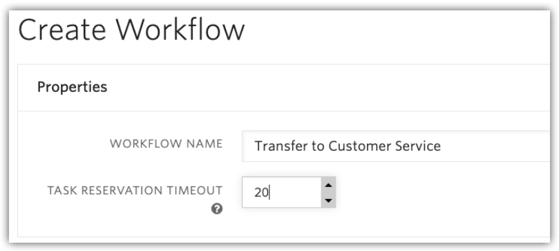 detalhe dos campos para criação de novo Workflow