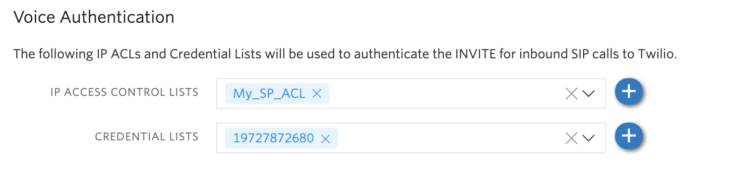 Update Voice Authentication ACLs.