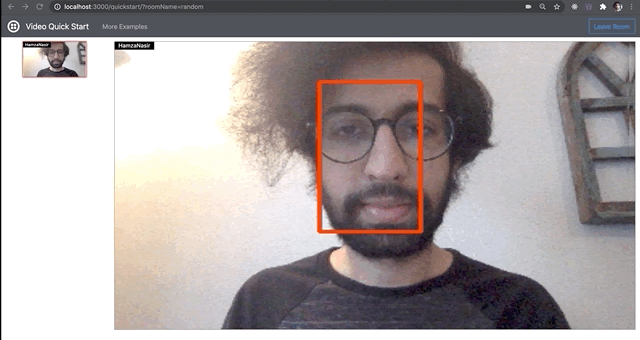 Twilio Programmable Video app with OpenCV object detection