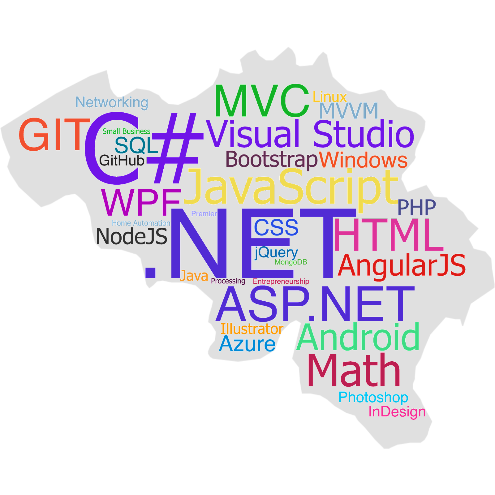 Visualization of Niels' skill set