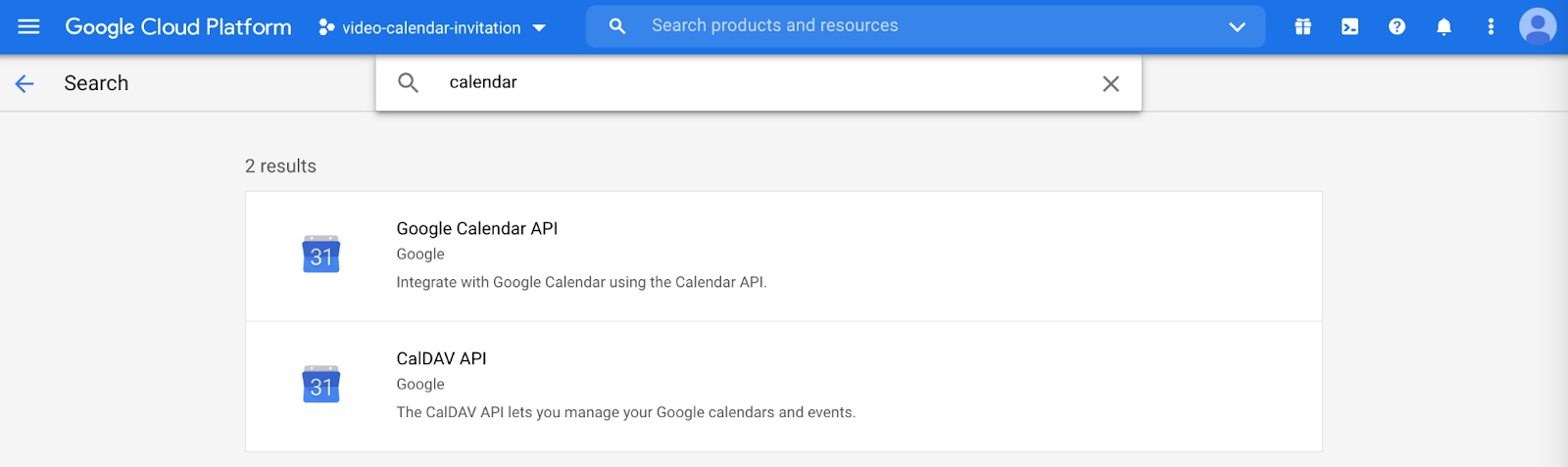 Search results for query "calendar"
