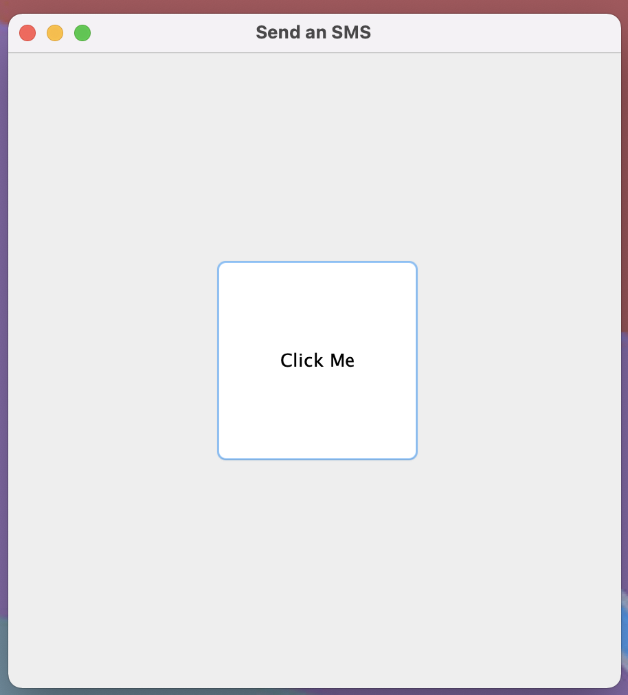 screenshot of GUI with button that says "Click Me"