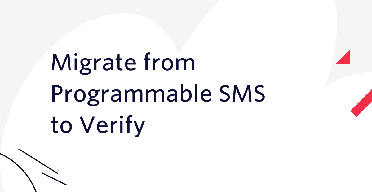 Blog header: Migrate from Programmable SMS to Verify JP