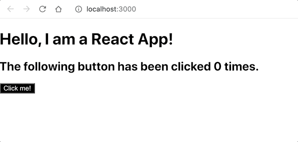 gif showing react app