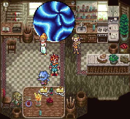 A screenshot from the SNES game Chrono Trigger