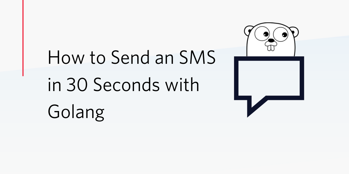 How to Send an SMS in 30 Seconds with Golang