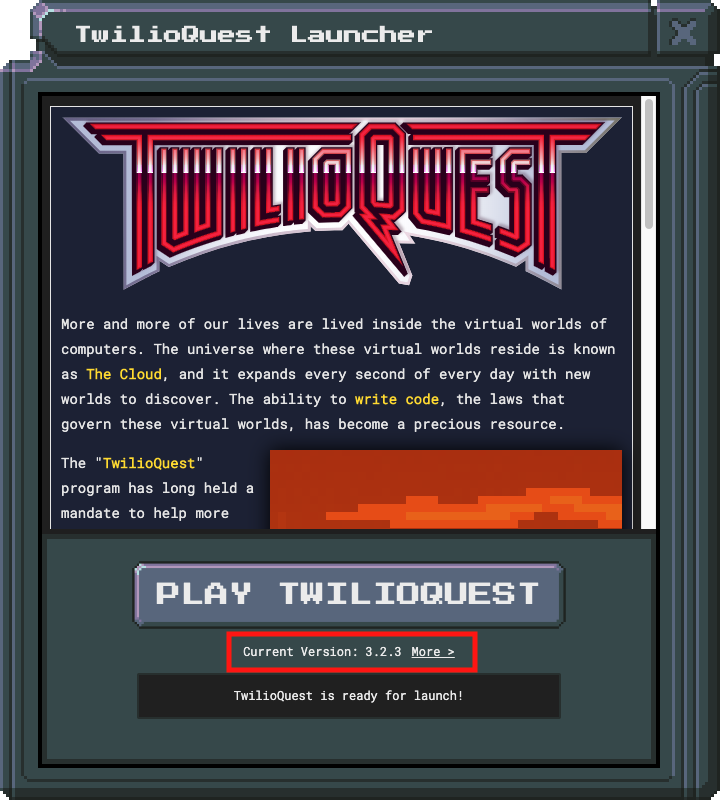 TwilioQuest Launcher