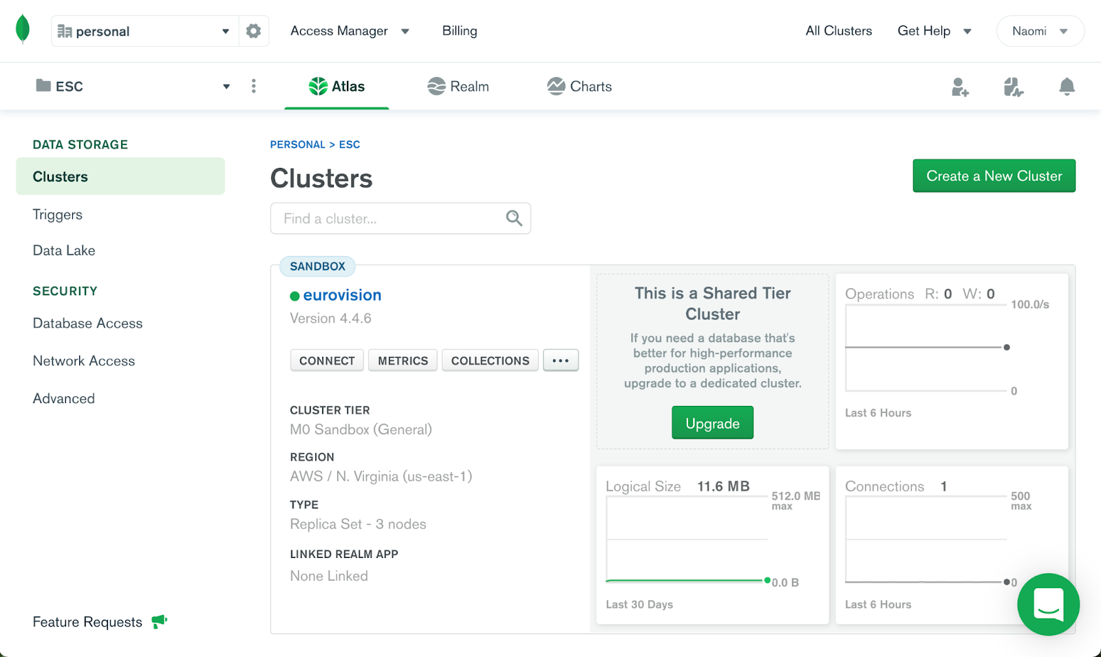 MongoDB Cluster configuration