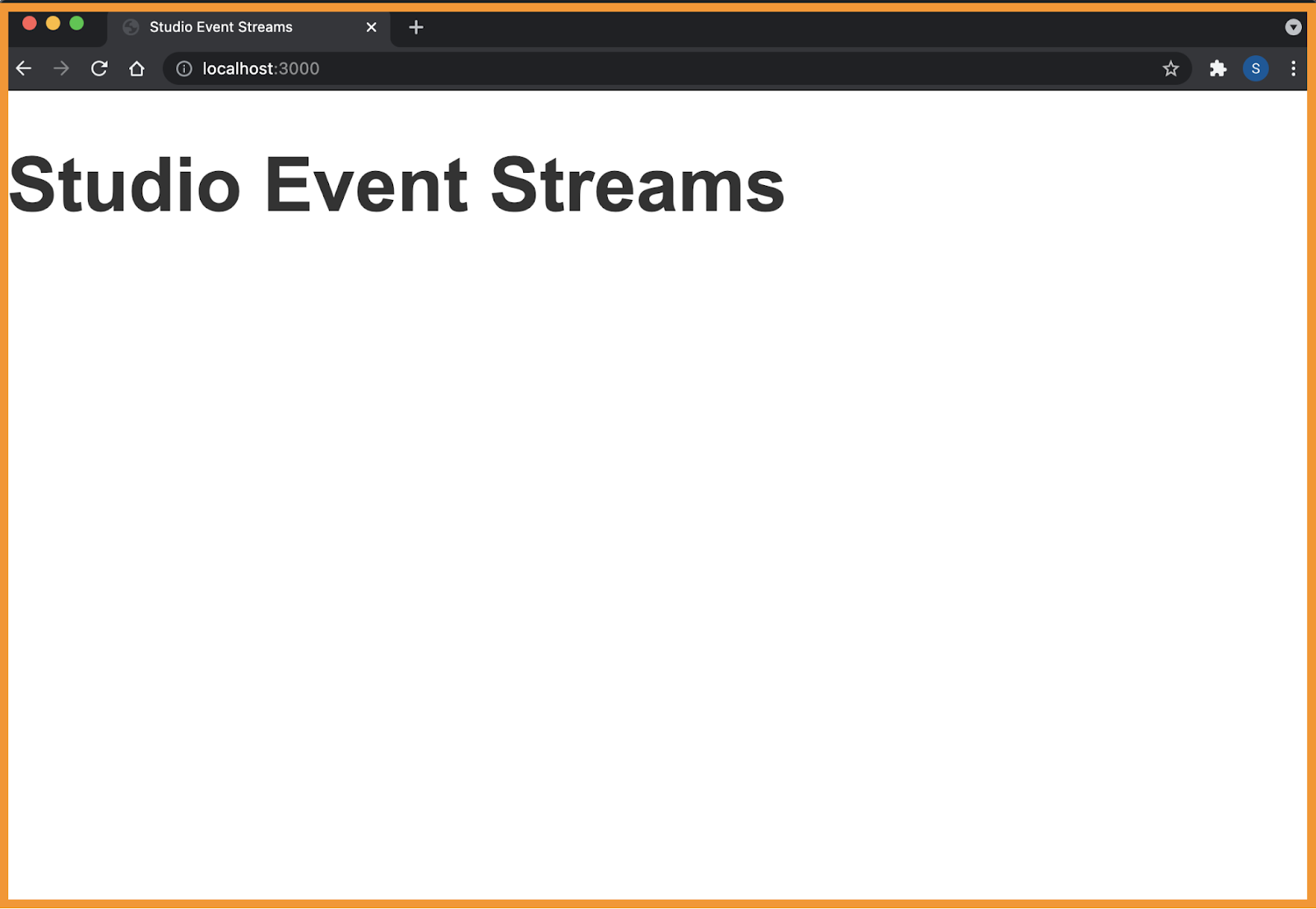 Event Streams Dashboard