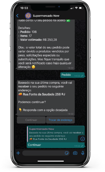 Cómo utiliza Newtail los botones de WhatsApp para su experiencia de entrega