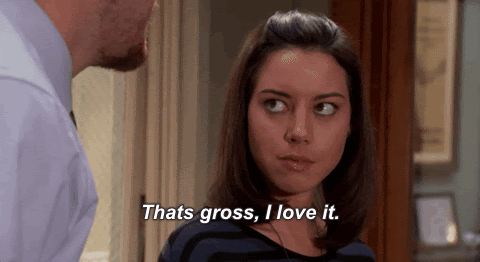 April Ludgate saying "that&#x27;s gross, I love it"