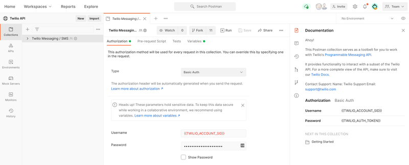 Messagerie Twilio / collecte de SMS