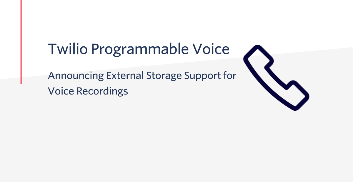 External Storage Support Programmable Voice