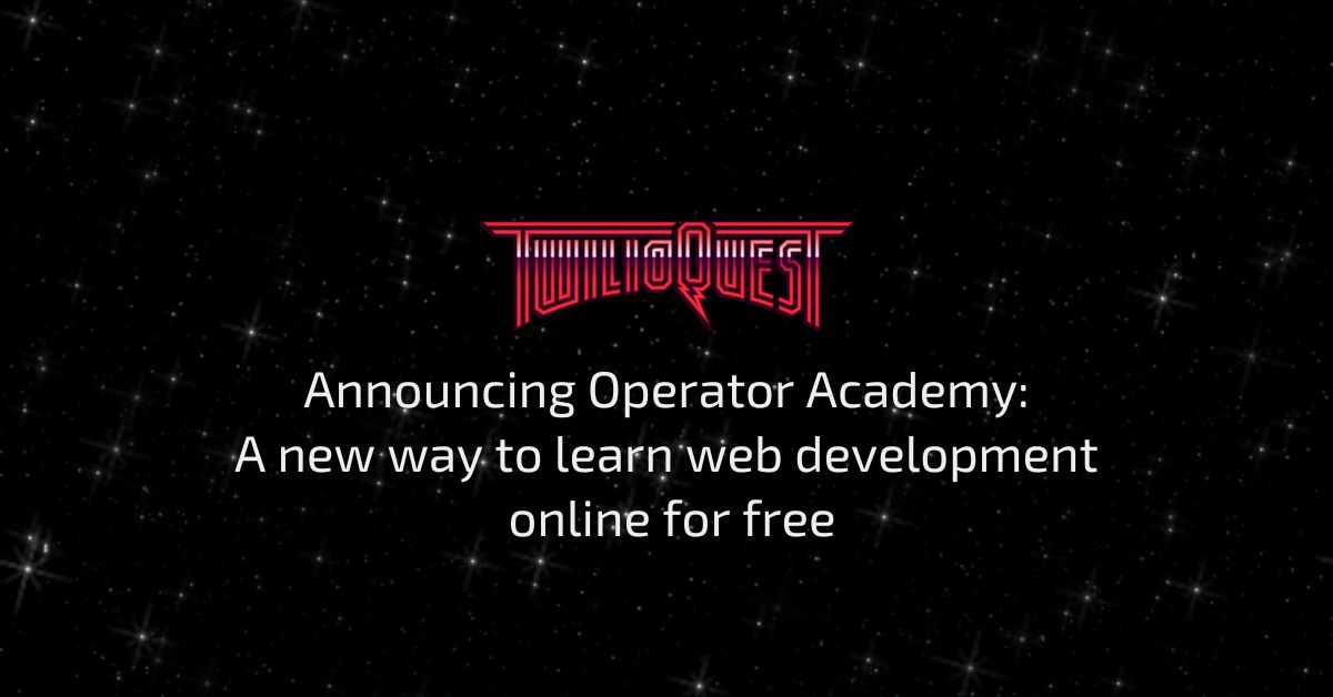 Announcing Operator Academy