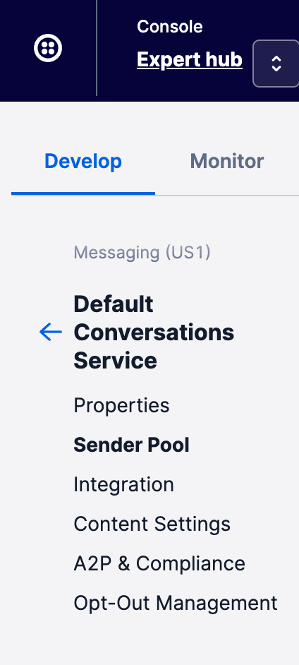 Edit the sending pool in conversations
